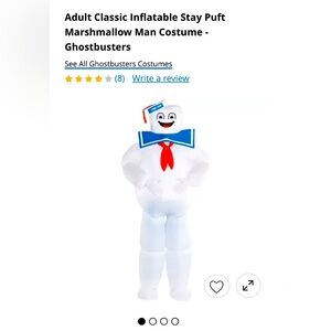 Like New Adult Inflatable
Marshmallow Man Costume